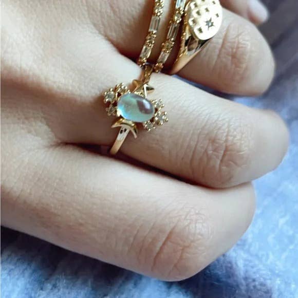 Little Opal Stars Ring