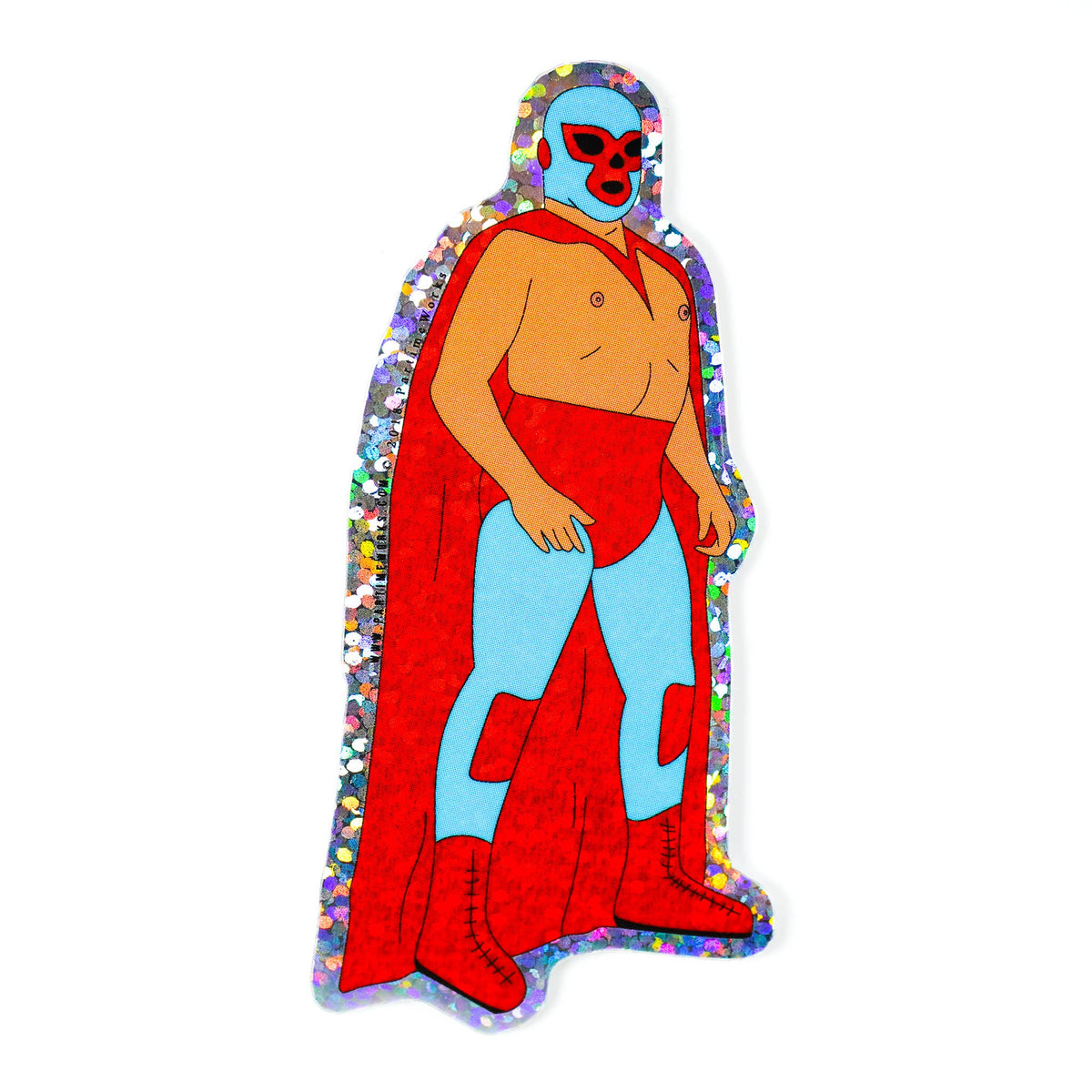 Nacho Luchador 3&quot; Sticker