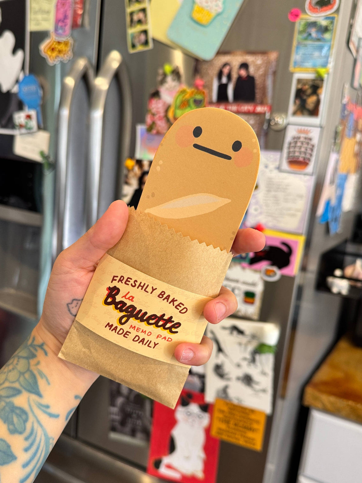 BAGUETTE memo pad :0 yum