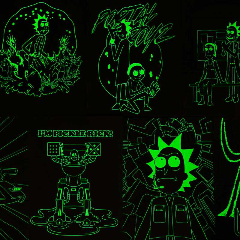 Rick and Morty Glow-in-the-Dark Coloring Book by Editors of Thunder Bay Press: Paperback; 76 pages / English