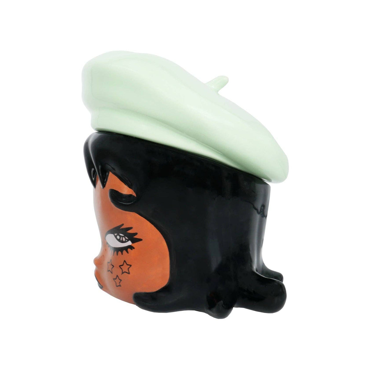 Ramona Ceramic Storage Jar: Red Beret