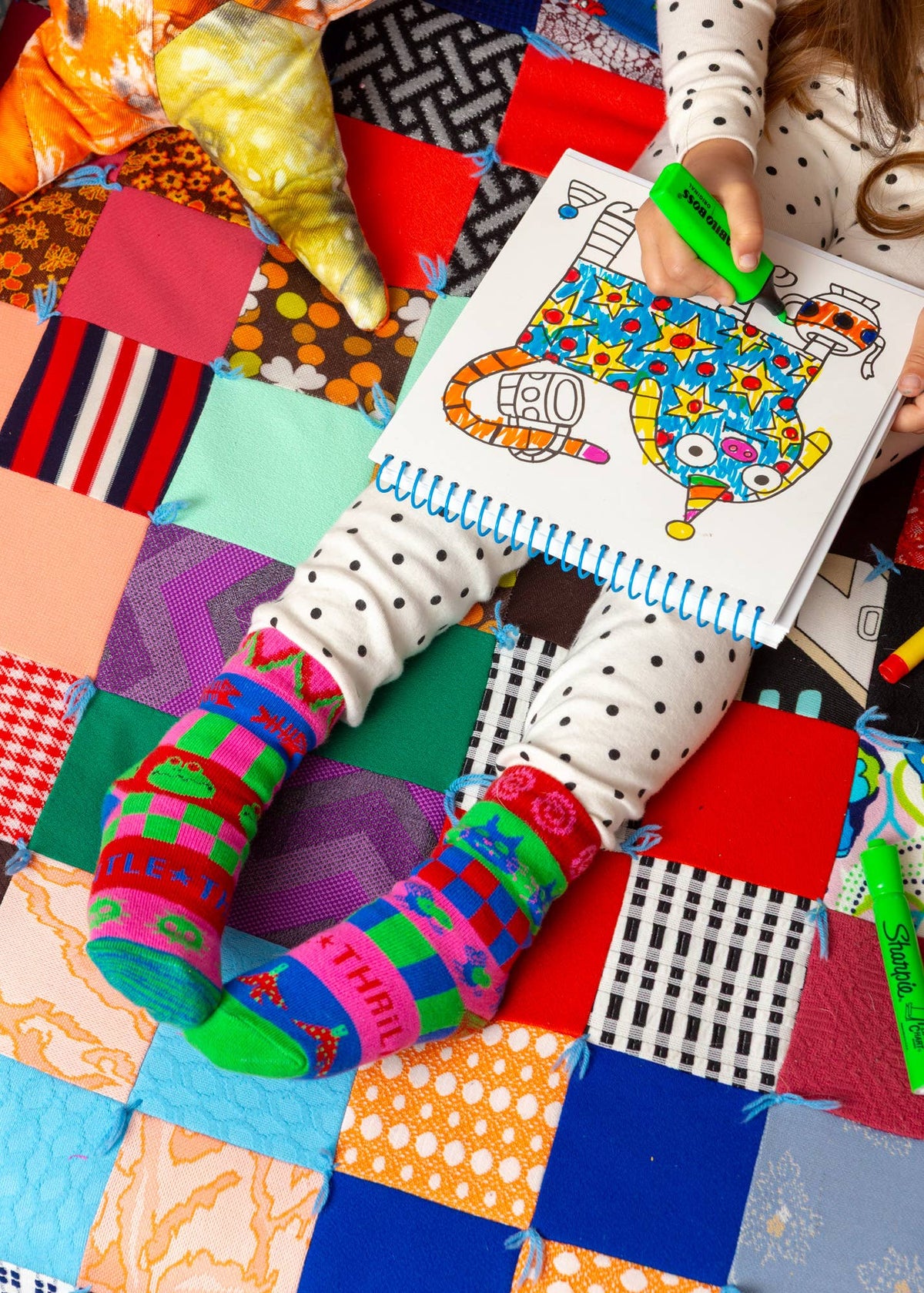 Wacky kids socks: 12m - 3y