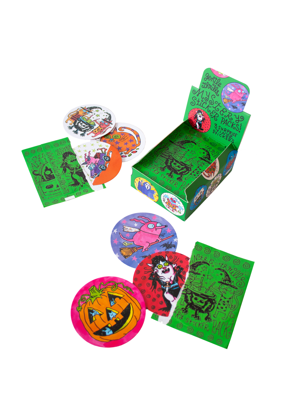 Mystery halloween sticker pack