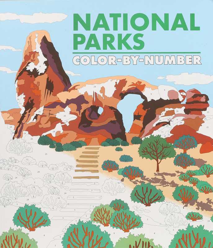 National Parks Color-by-Number by Editors of Thunder Bay Press: Paperback; 96 pages / English