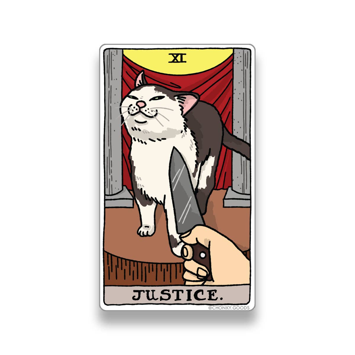 Tarot Cat Meme Die-cut Stickers: The Lovers