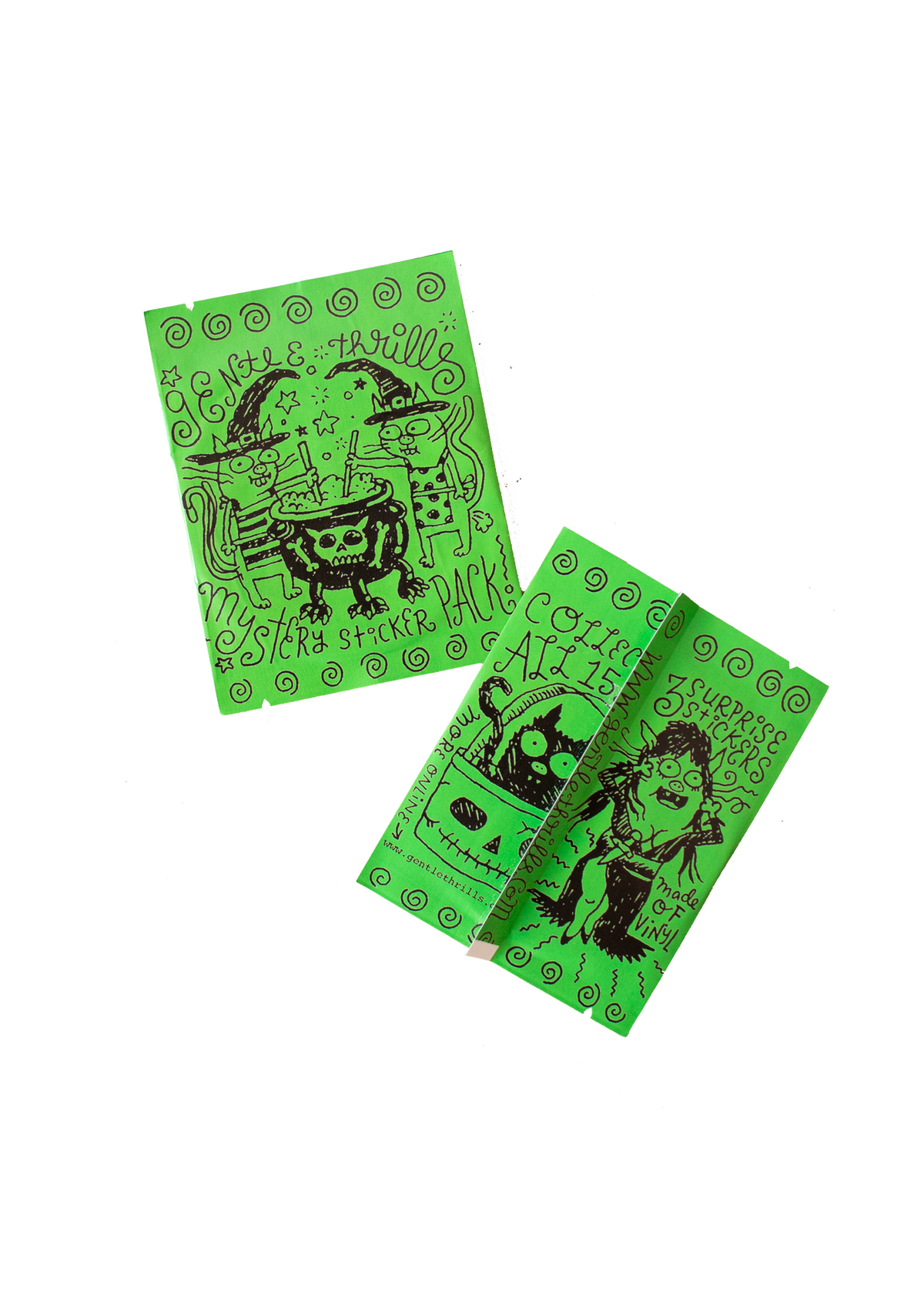 Mystery halloween sticker pack