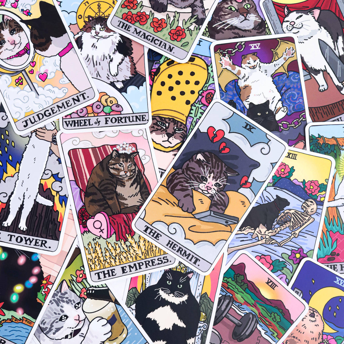 The Original Cat Meme Tarot Deck 22 Major Arcana