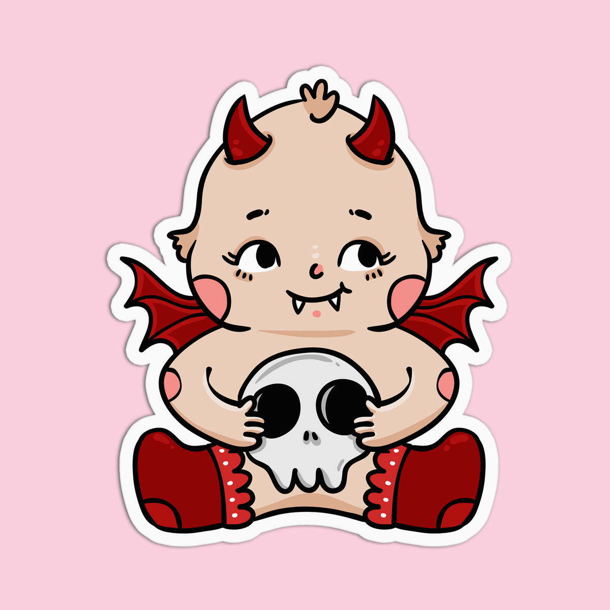 Halloween Baby Vampire Vinyl Waterproof Stickers