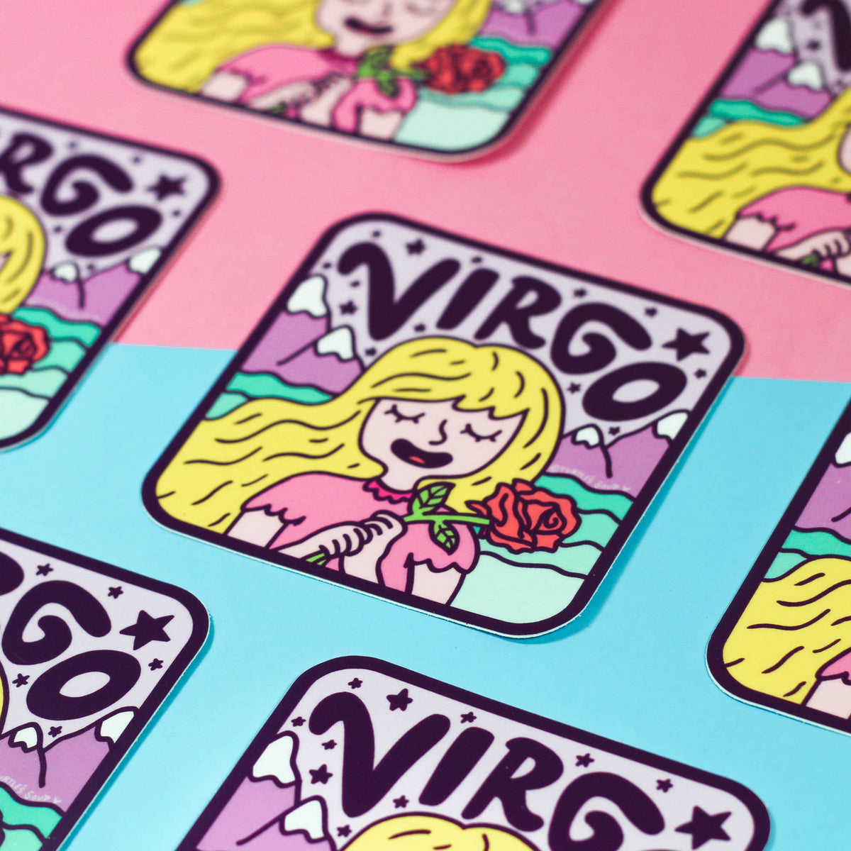 Zodiac Virgo The Maiden Astrology Horoscope Vinyl Sticker