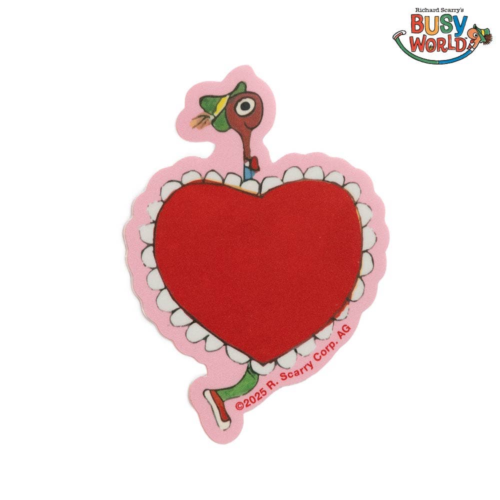3P4 x Richard Scarry® Valentine - Lowly Heart Doily Sticker
