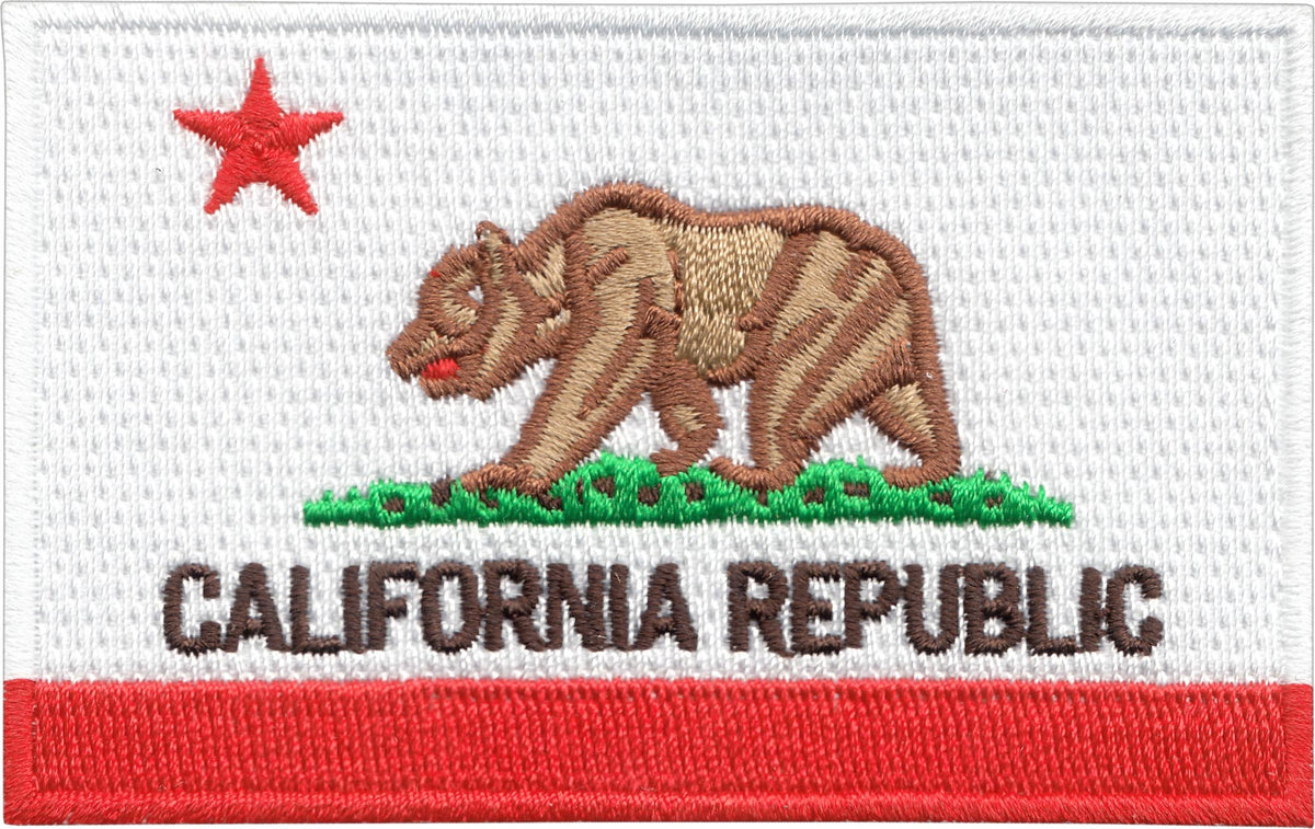 Patch - Flag - California - Rectangular