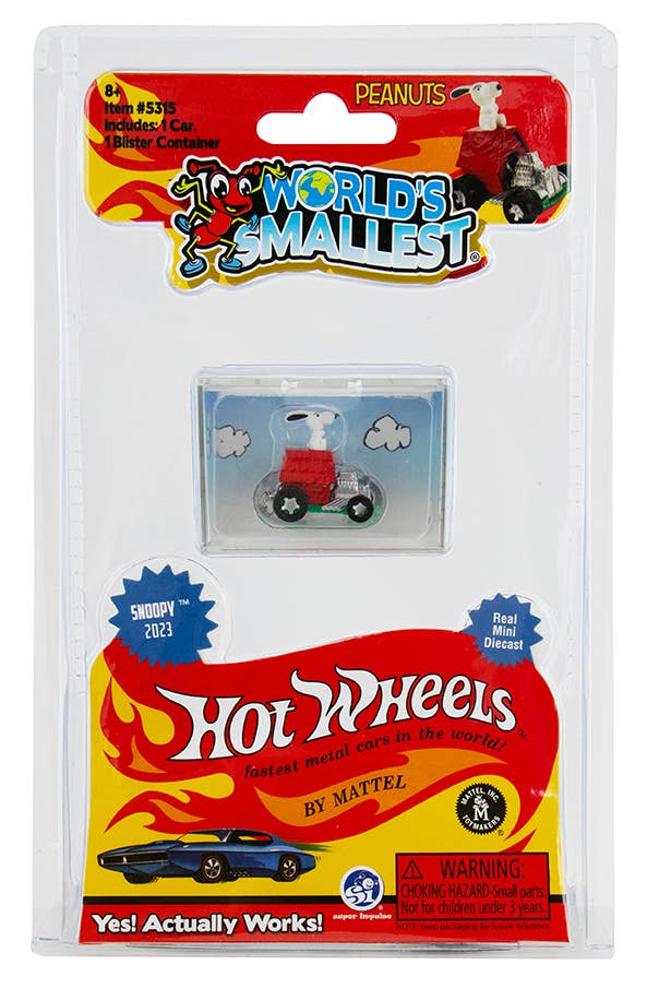 World's Smallest Snoopy Hot Wheels