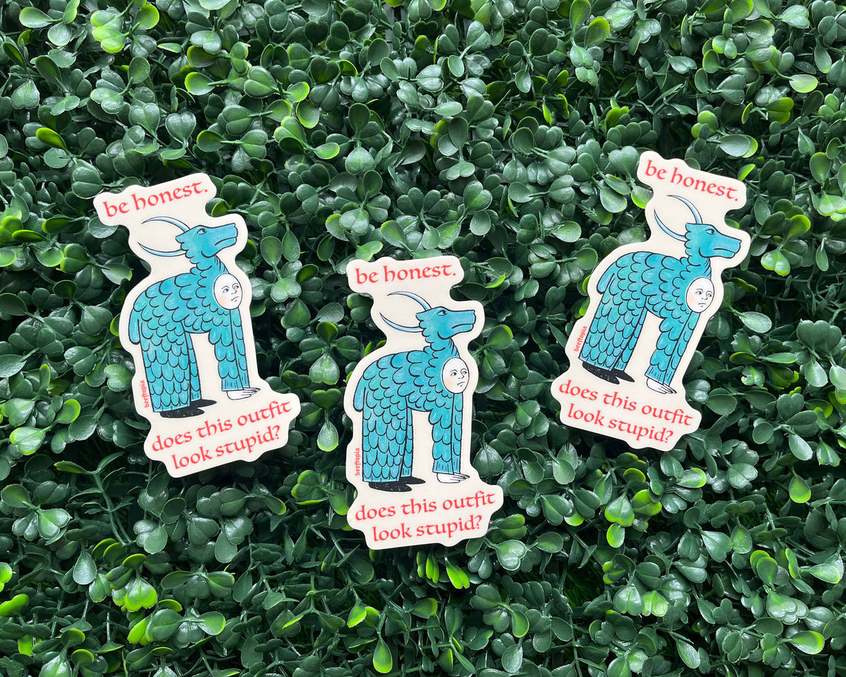 Stupid Outfit Medieval Vinyl Sticker