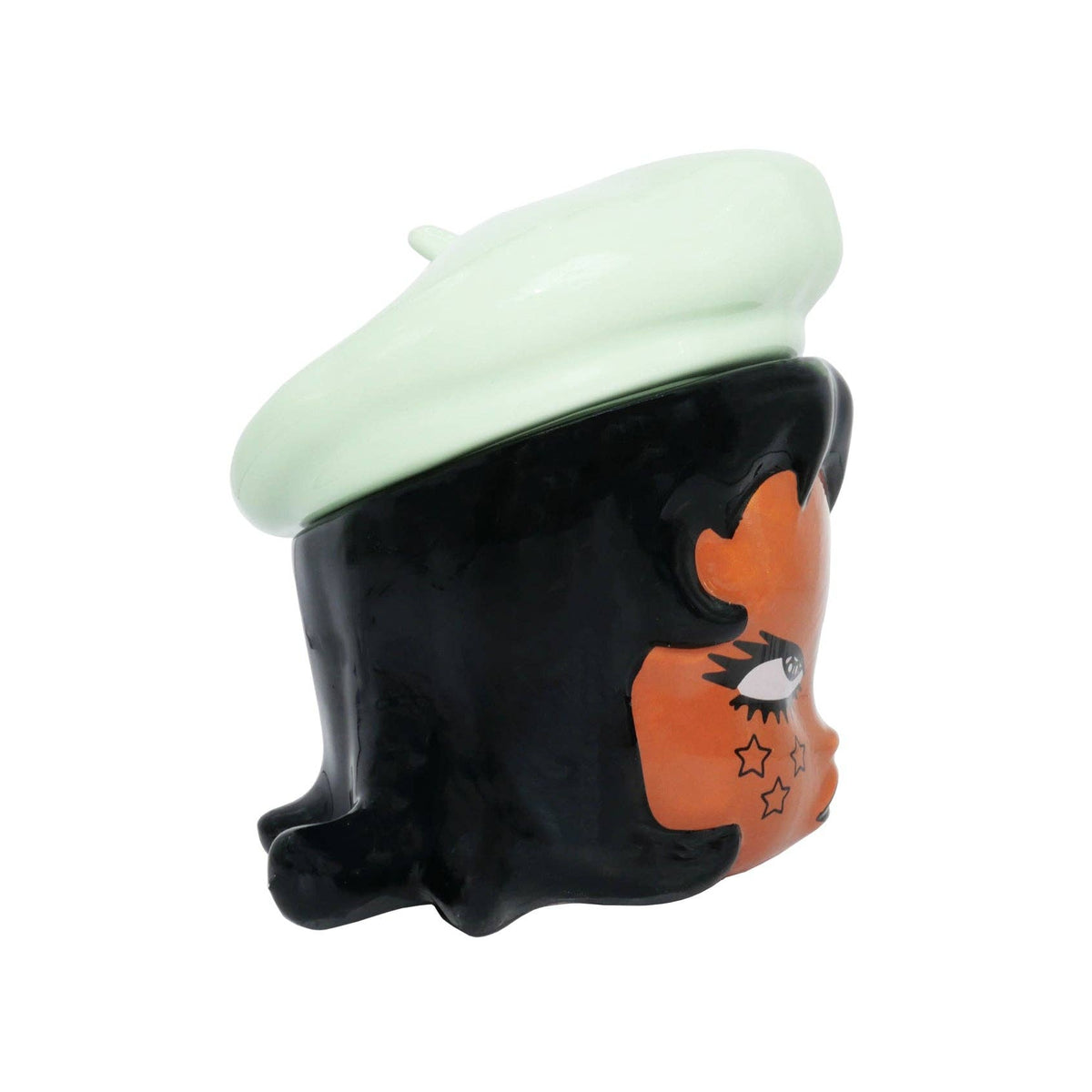 Ramona Ceramic Storage Jar: Red Beret