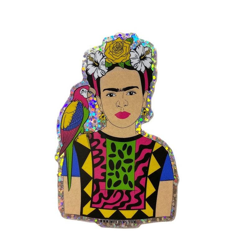 Frida Parrot 3&quot; Sticker