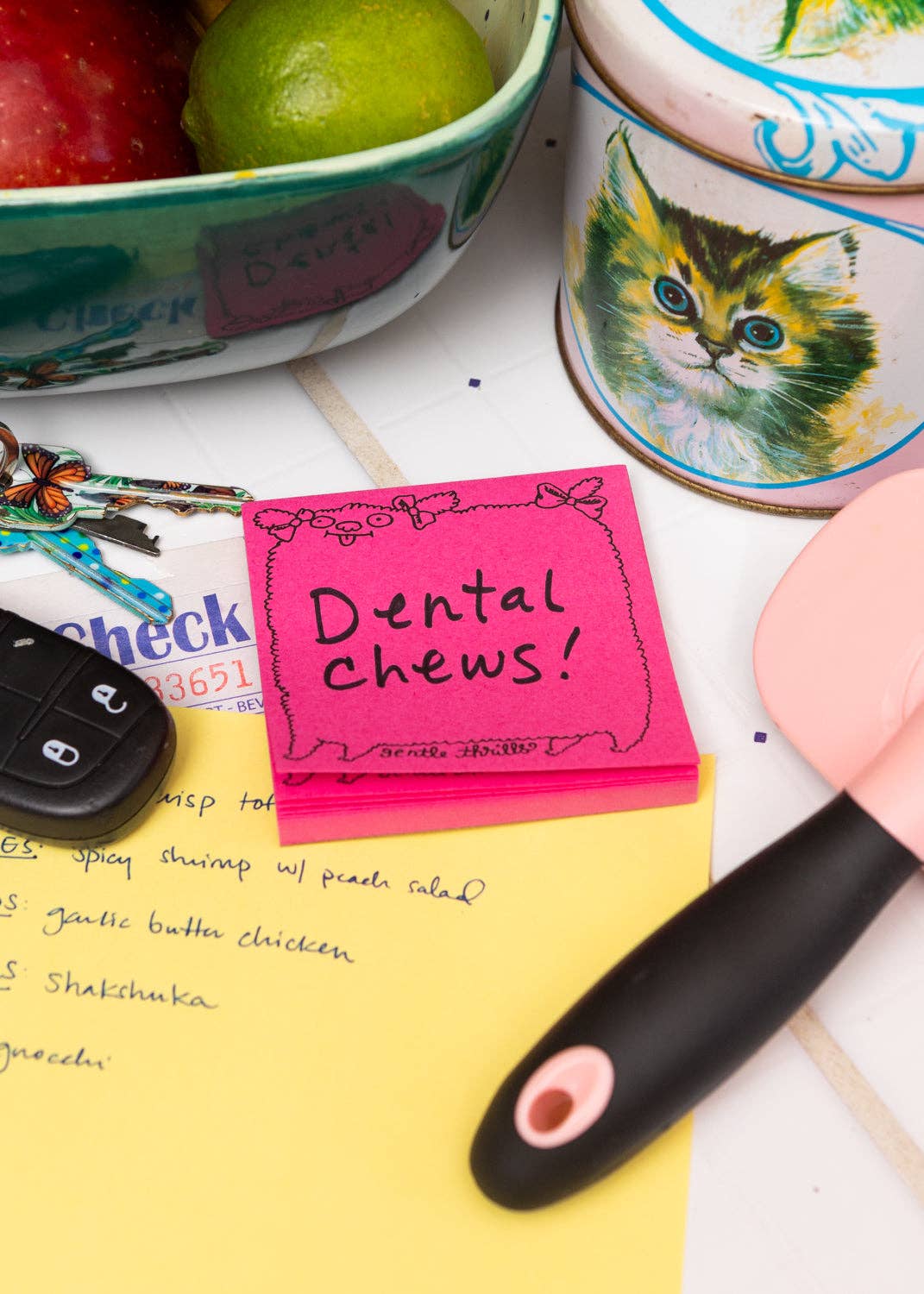 Poodle sticky note