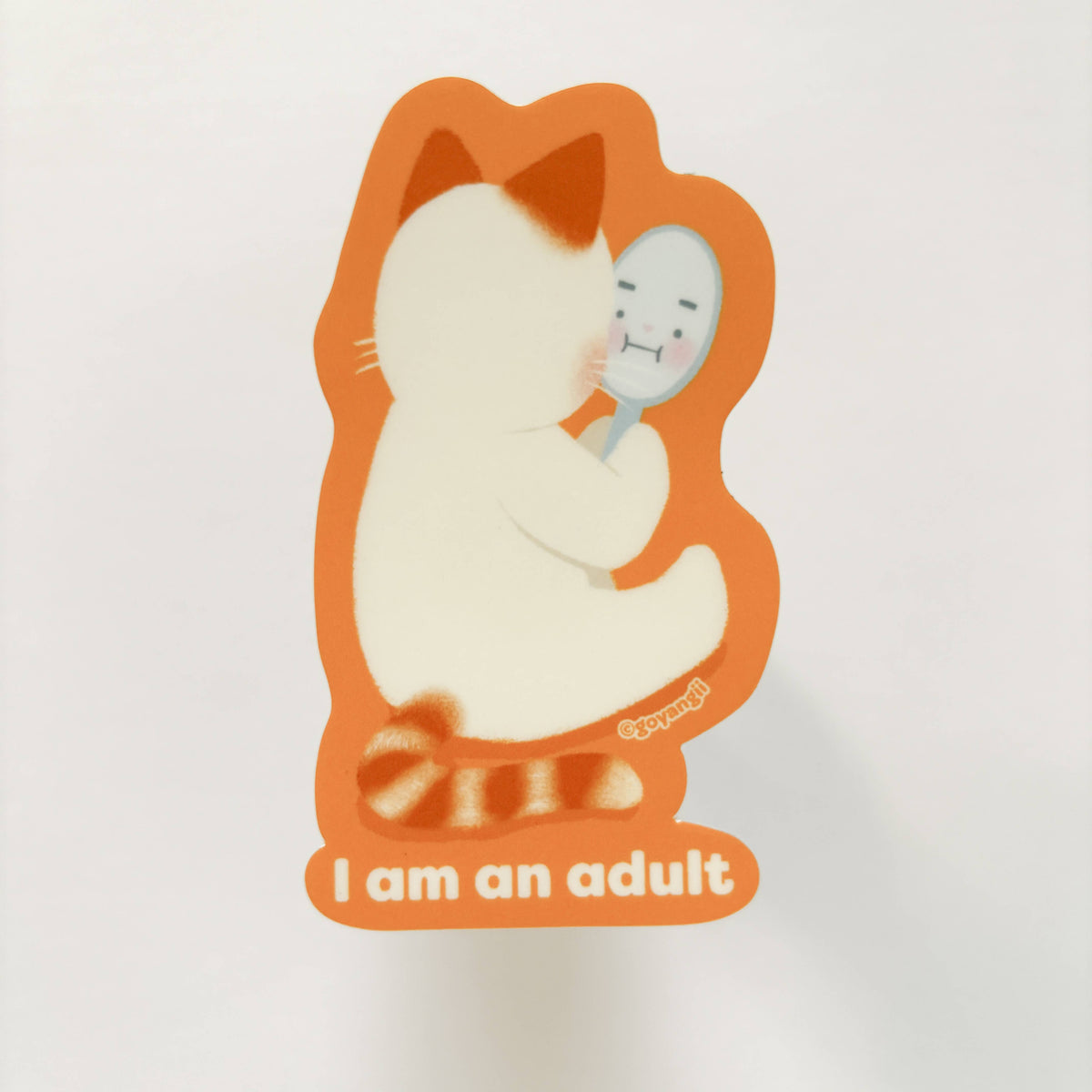 Adult Cat Waterproof Vinyl Sticker