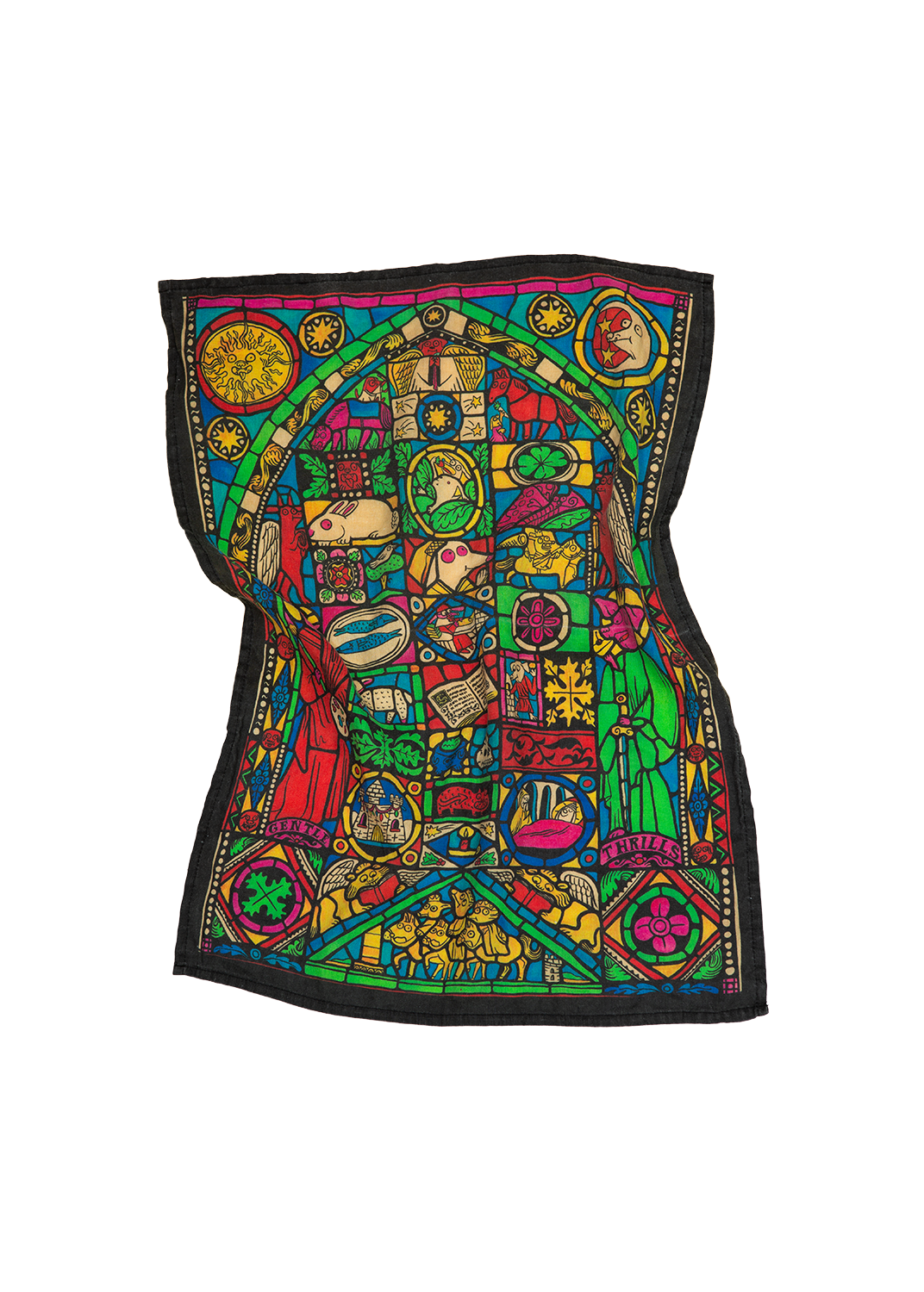 Stained glass tea towel