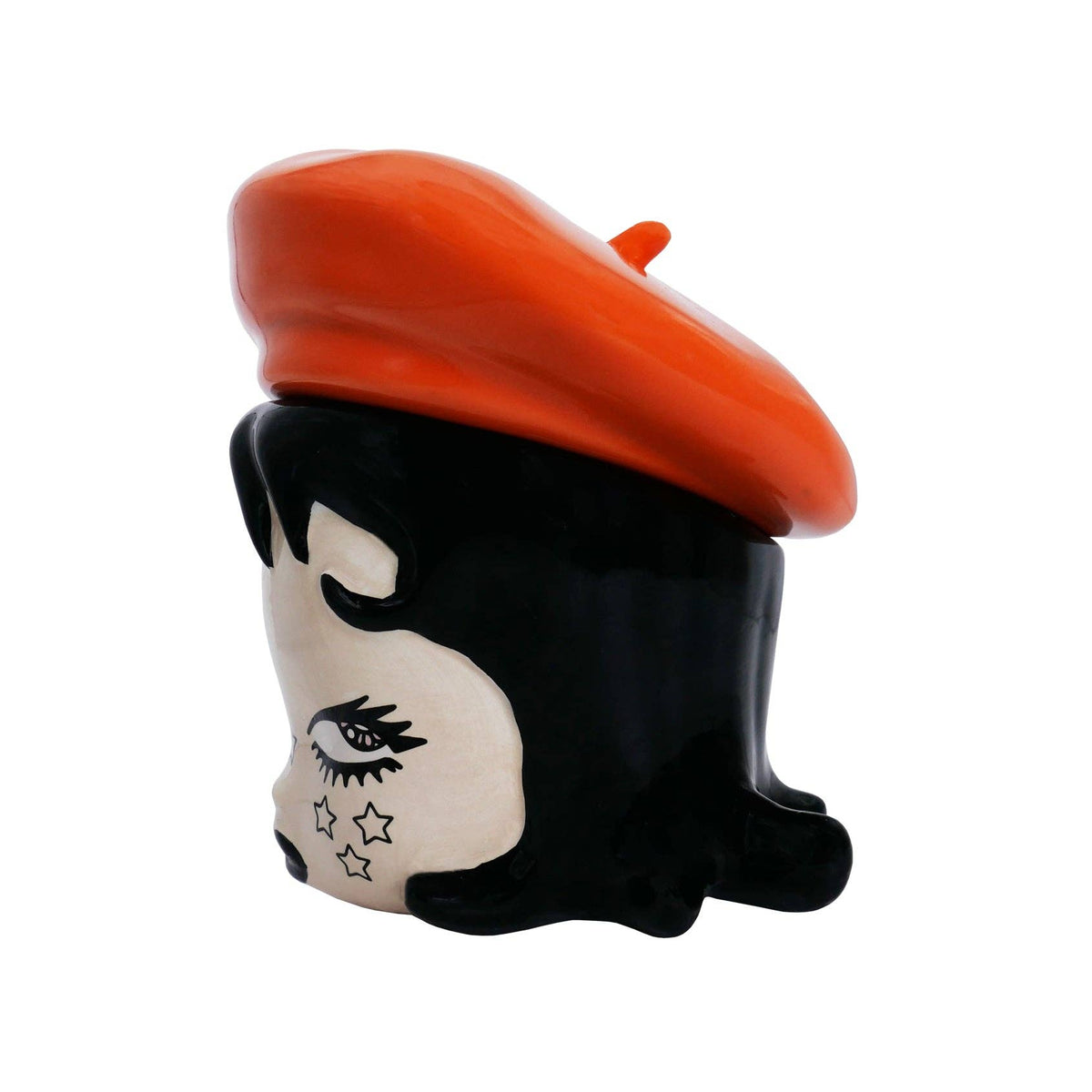 Ramona Ceramic Storage Jar: Red Beret