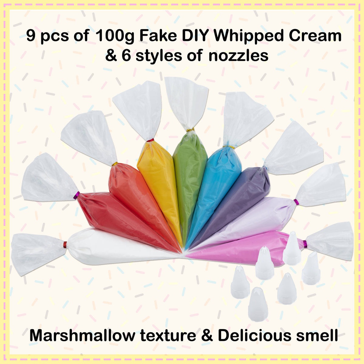 Rainbow Decoden Cream Set
