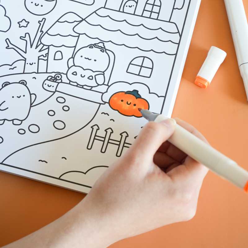 Cute & Cozy Coloring: Spooky by Becky Cas: Paperback; 80 pages / English
