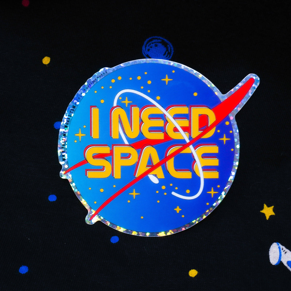 I Need Space 3&quot; Sticker