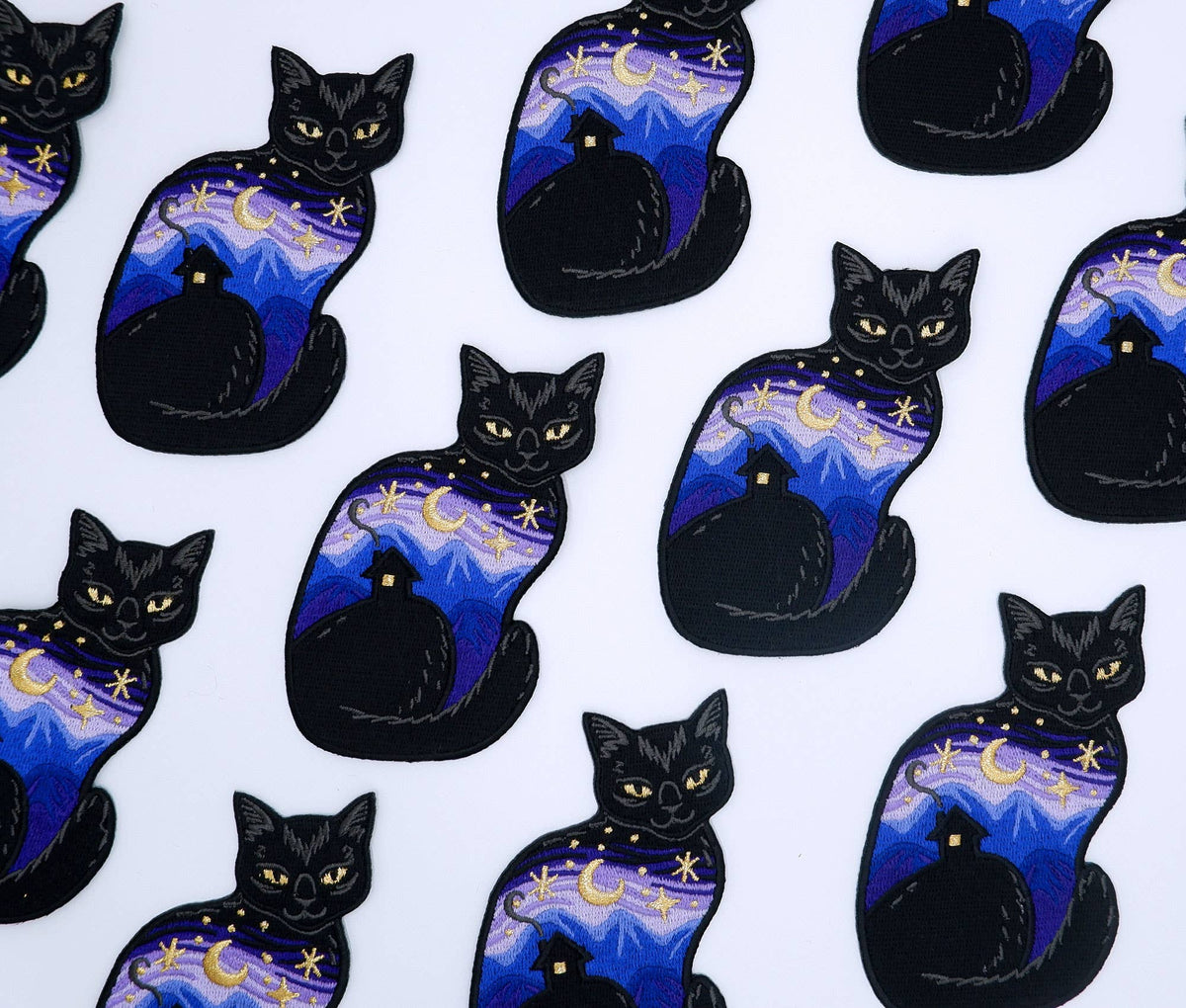 Twilight Cat - Embroidered Patch