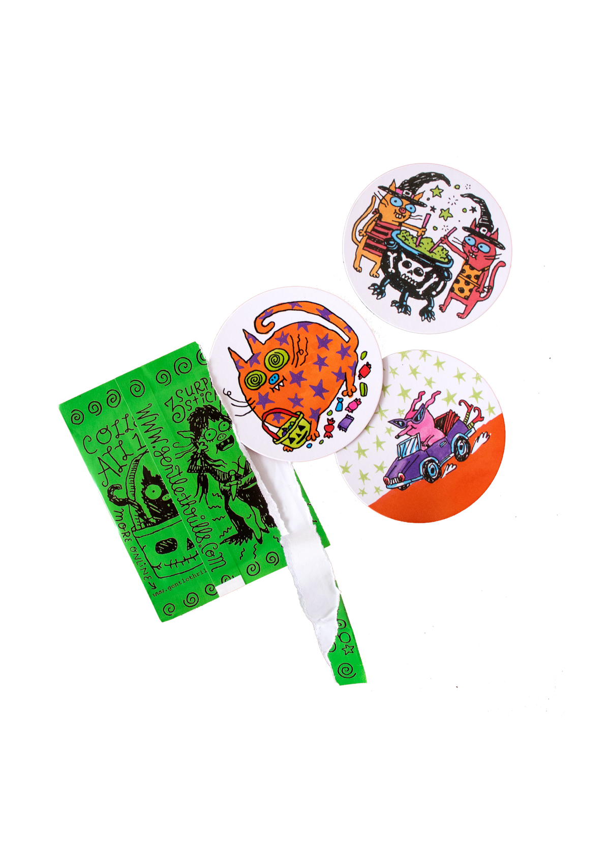 Mystery halloween sticker pack