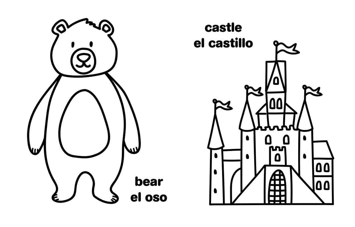 My First Big Book of Bilingual Coloring: Spanish by Little Bee Books: Paperback; 192 pages / English