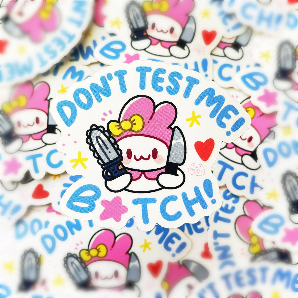 Don&#39;t Test Me! Cute Animal | Vinyl Sticker