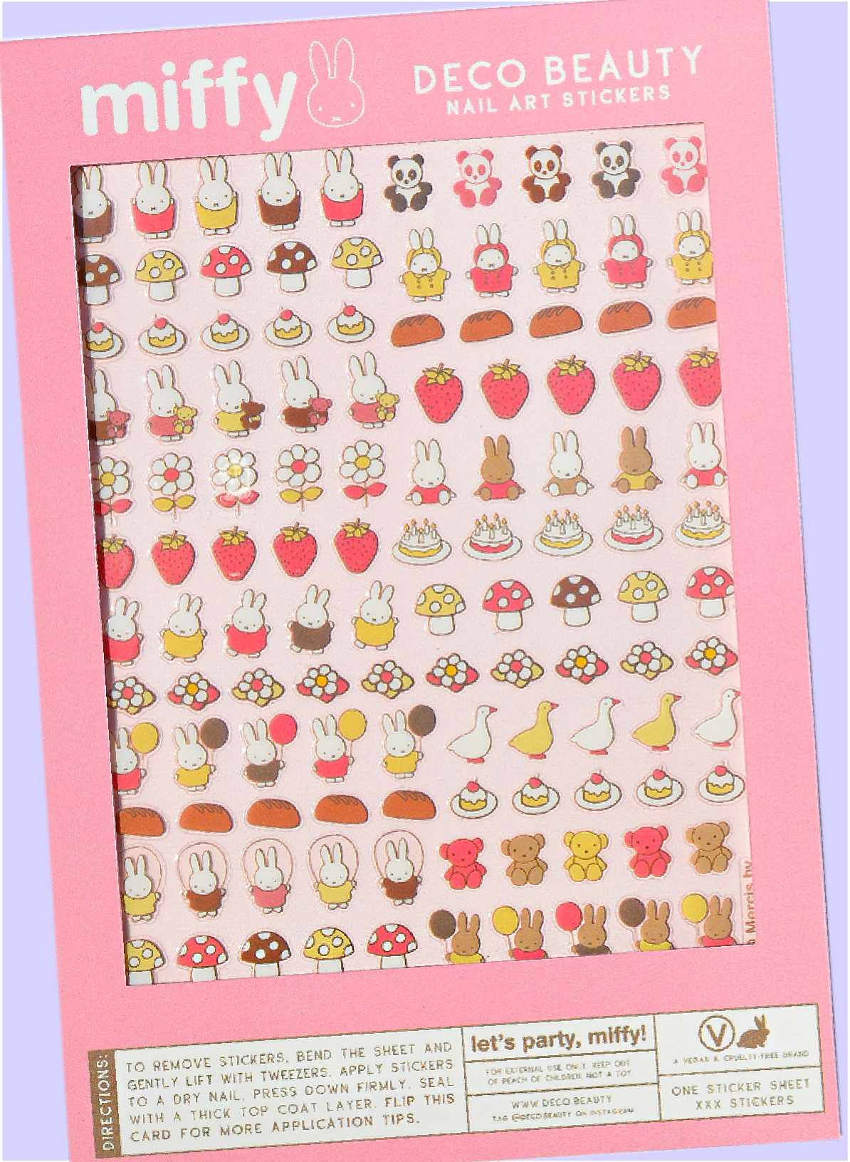 Nail Art Stickers - LET'S PARTY, MIFFY!