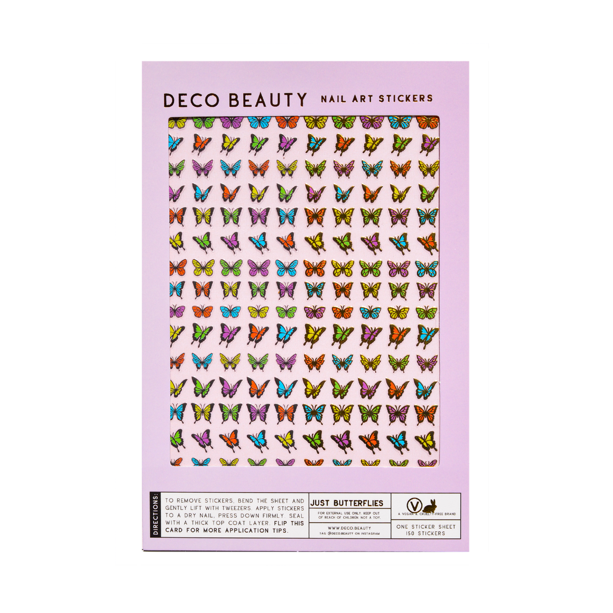 Nail Art Stickers - JUST BUTTERFLIES