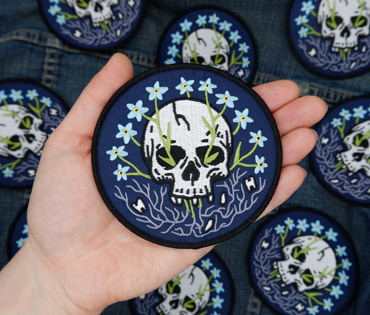 Forget Me Not - Embroidered Patch