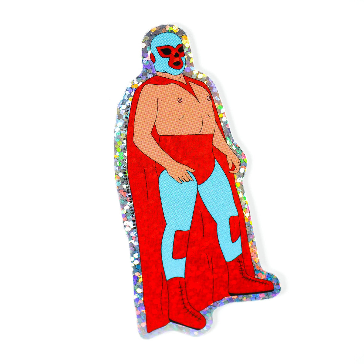 Nacho Luchador 3&quot; Sticker