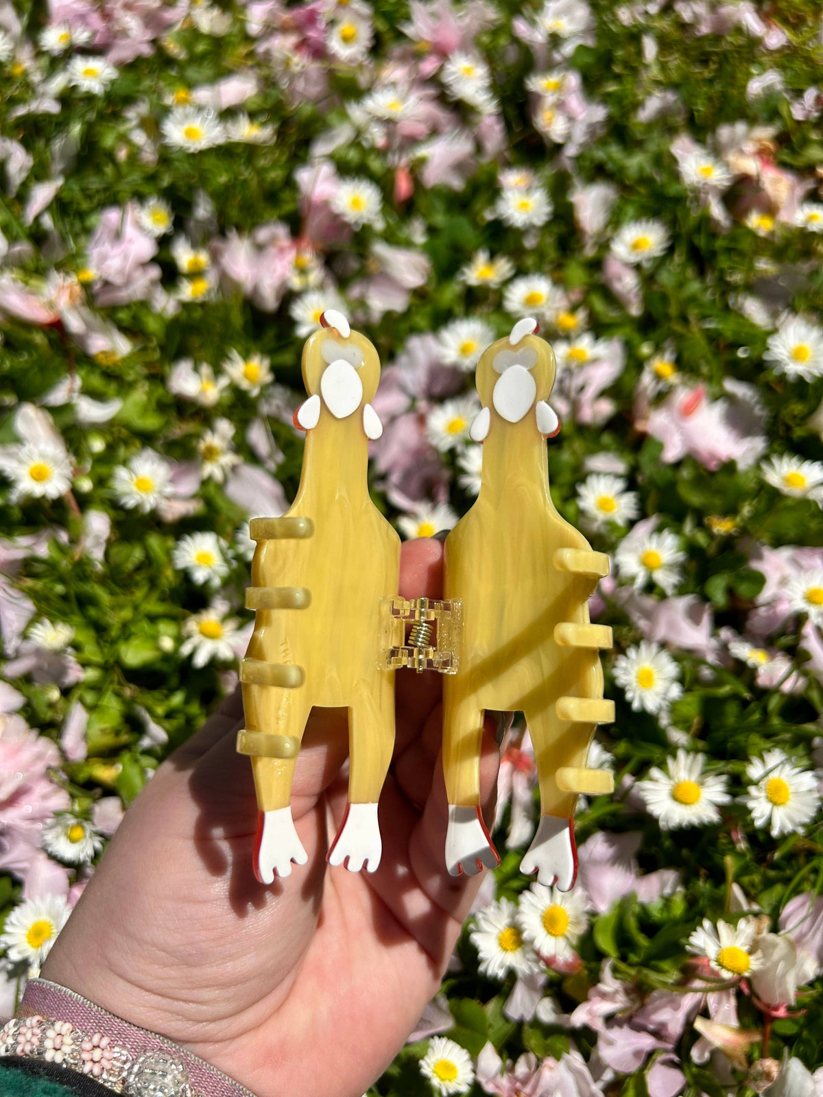 Rubber Chicken Hair Claw