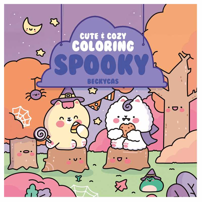 Cute & Cozy Coloring: Spooky by Becky Cas: Paperback; 80 pages / English