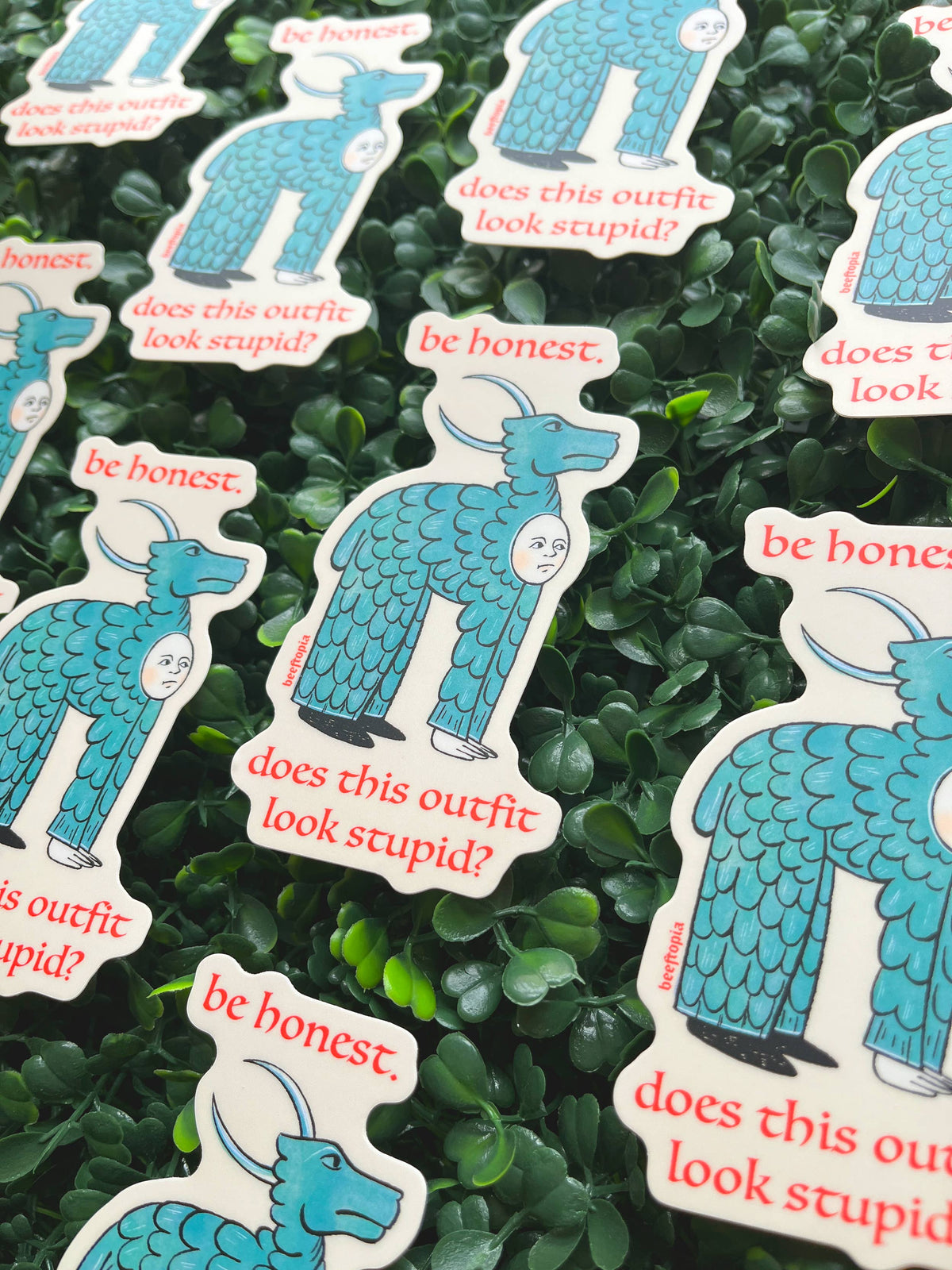 Stupid Outfit Medieval Vinyl Sticker