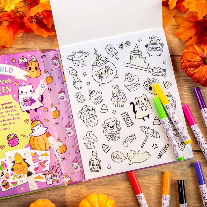 ColorWorld: Spooky Sweet Halloween by: Kit - Paperback; 64 pages / English