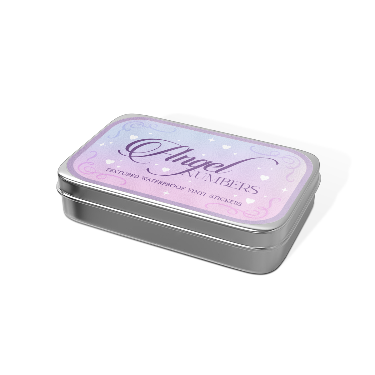 Angels Numbers Stickers Tin Can