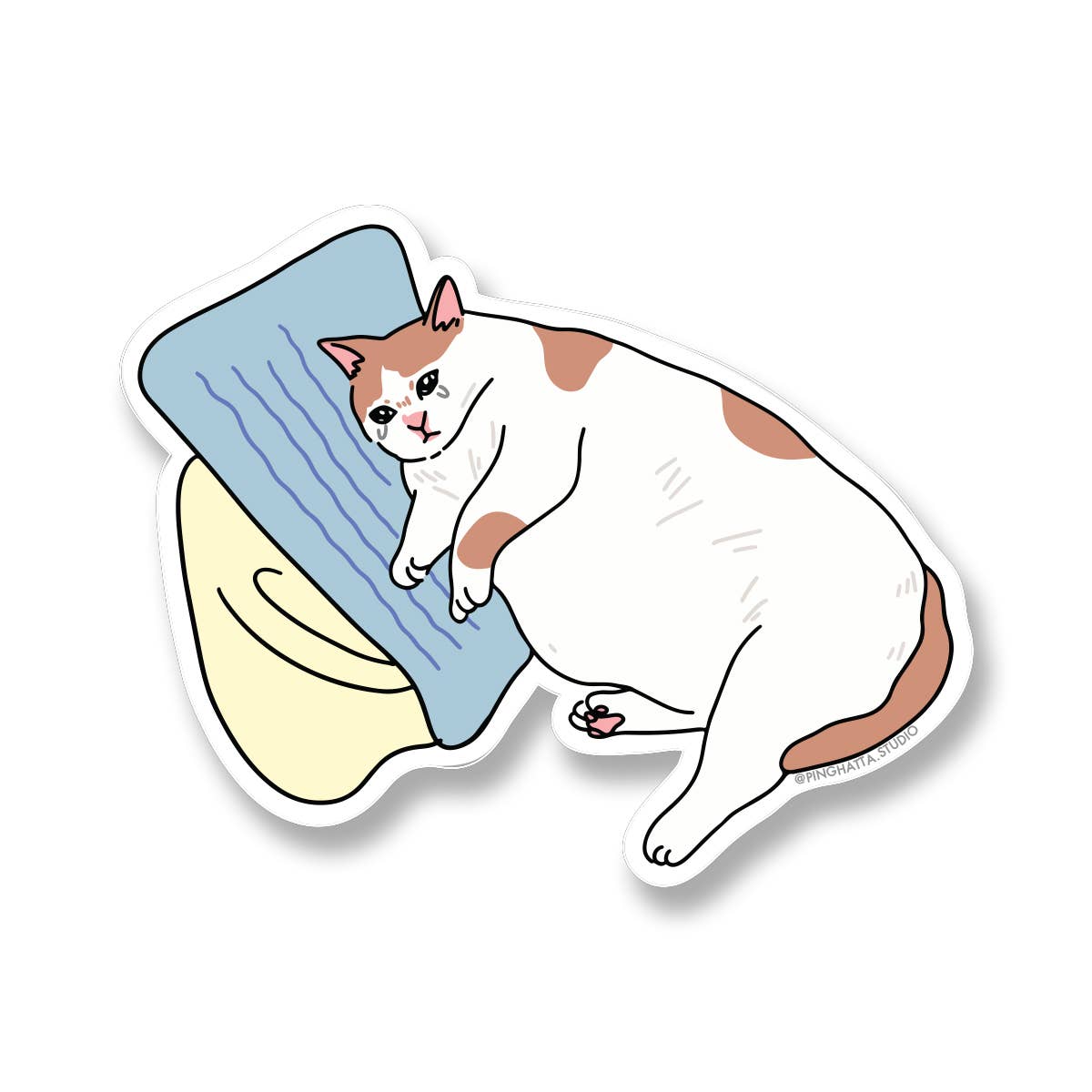 Cat Meme Die-Cut Stickers: Sad Cat