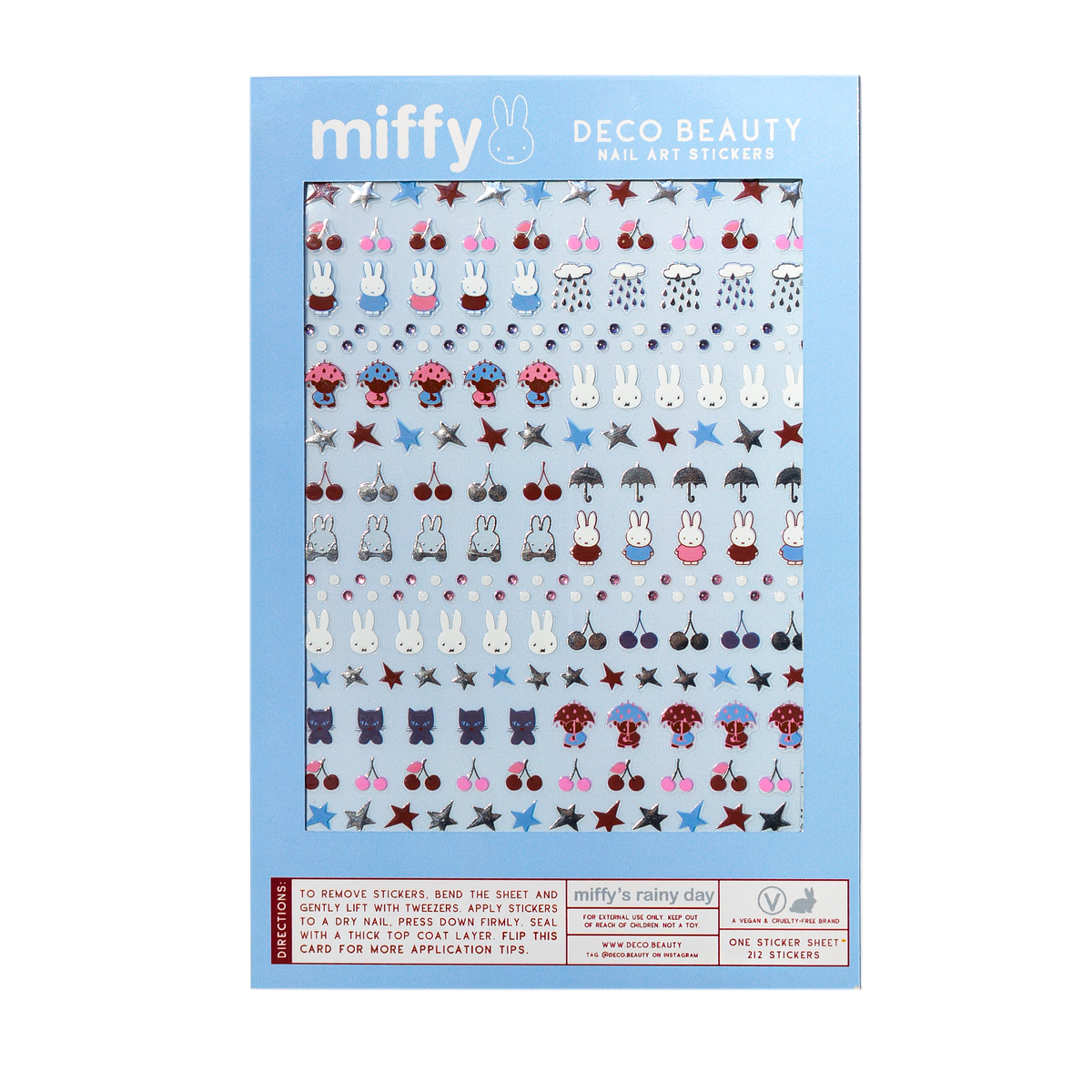 Nail Art Stickers - MIFFY'S RAINY DAY