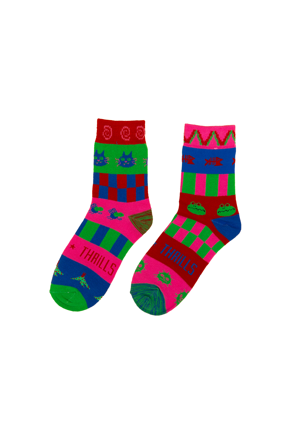 Wacky crew socks