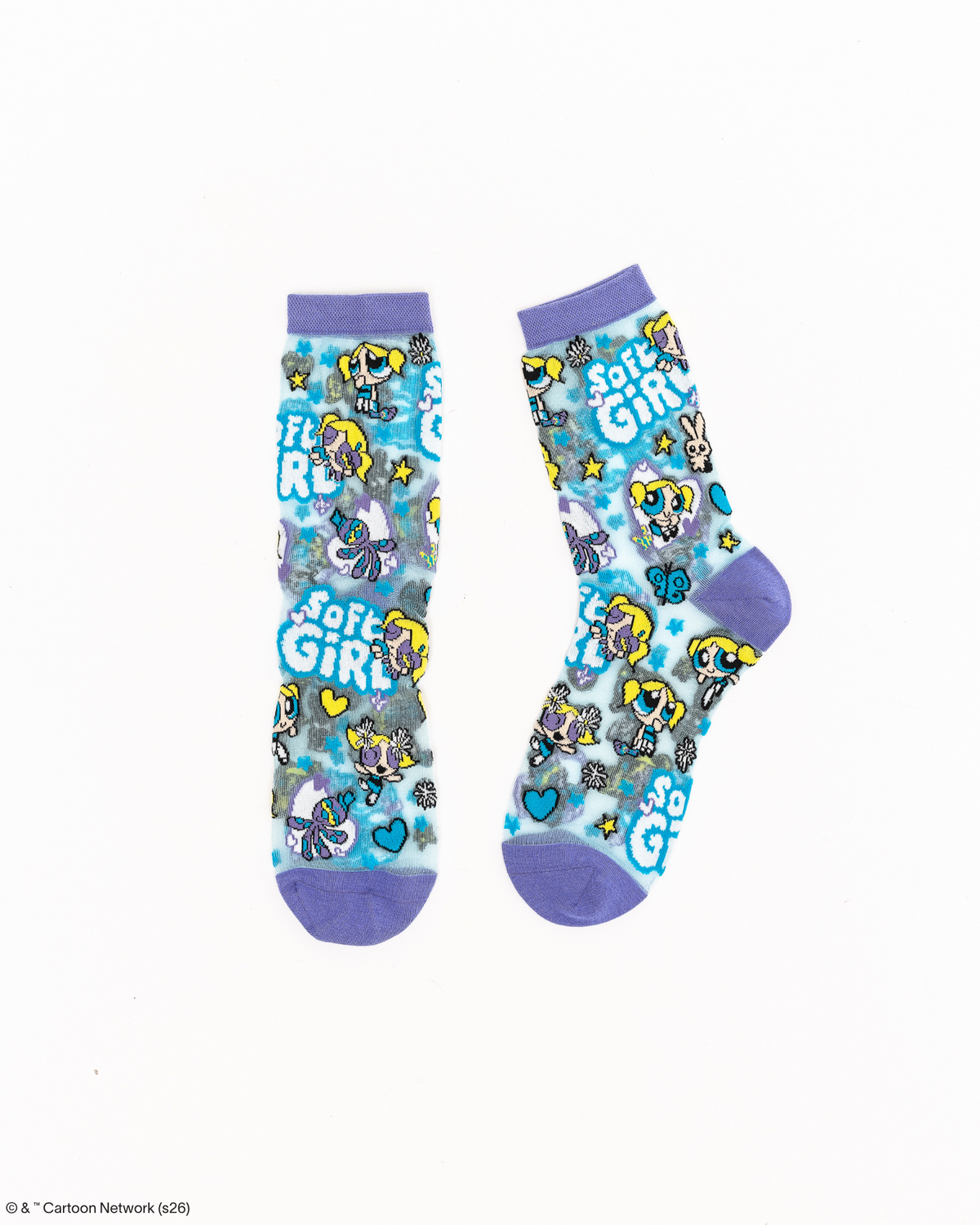 The Powerpuff Girls™ Bubbles Shimmer Sheer Crew Sock