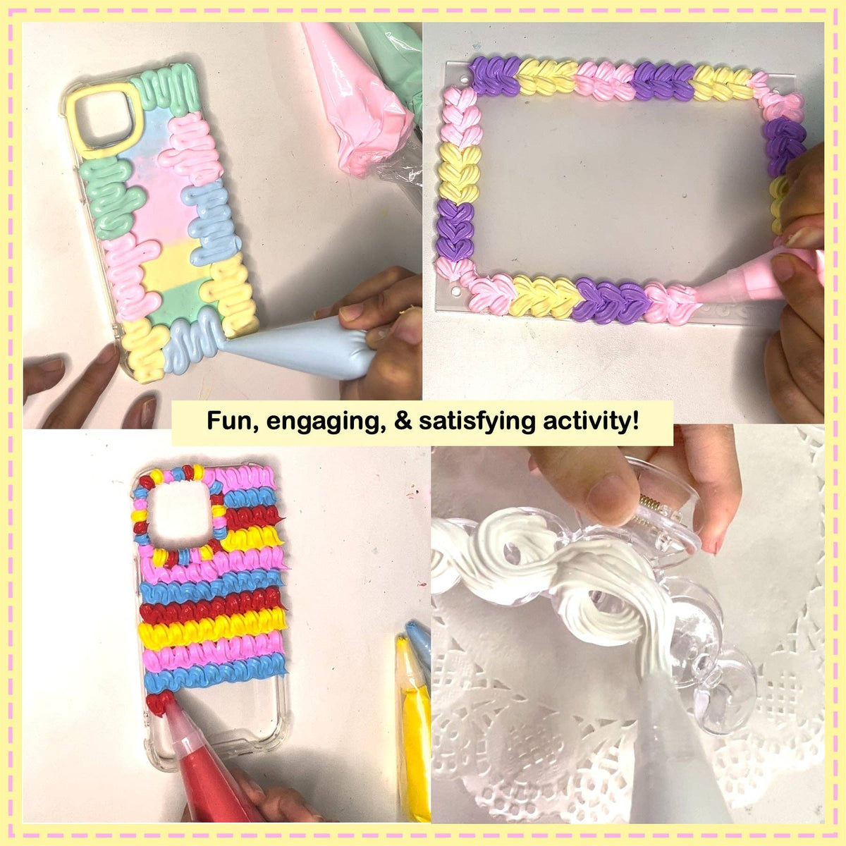Rainbow Decoden Cream Set