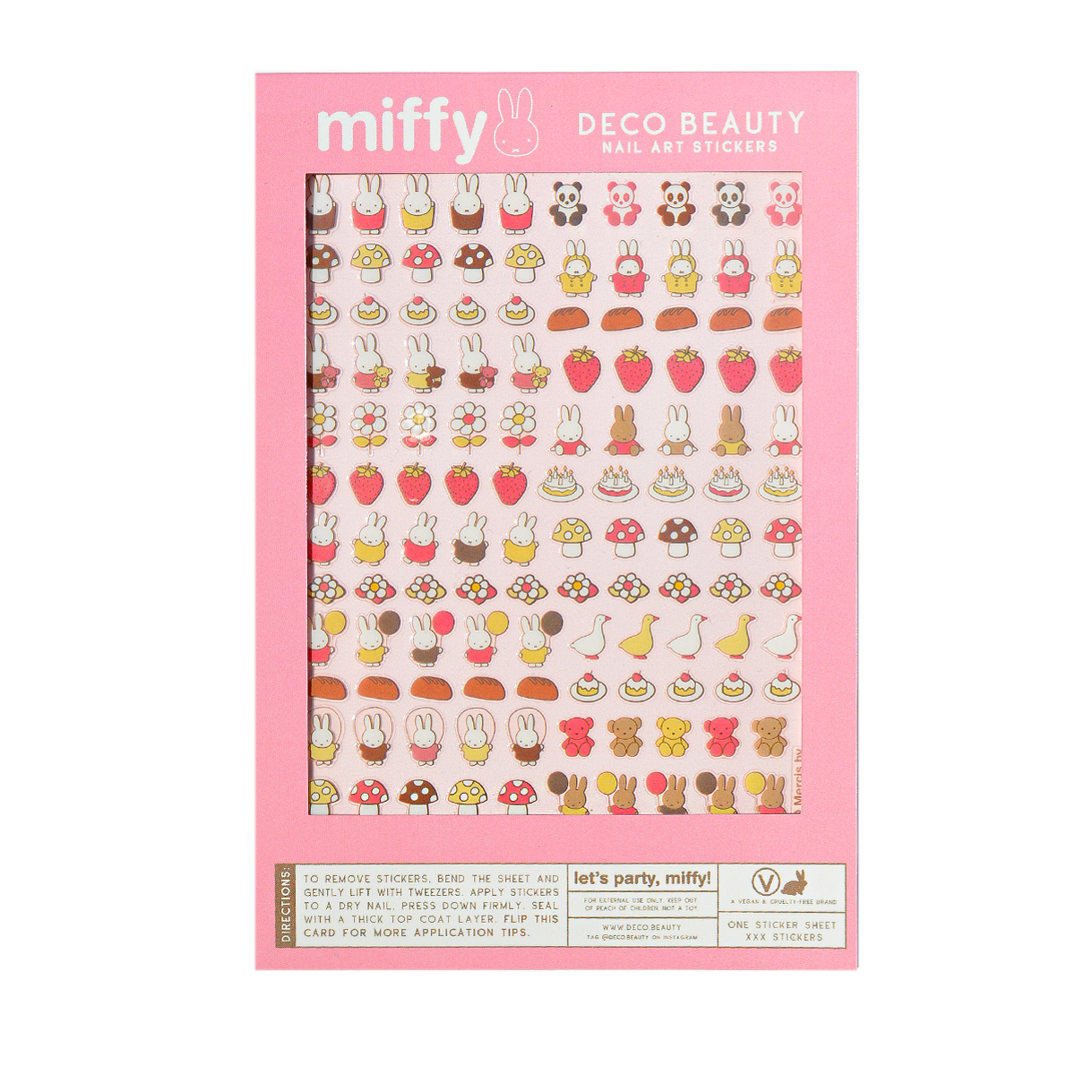 Nail Art Stickers - LET'S PARTY, MIFFY!
