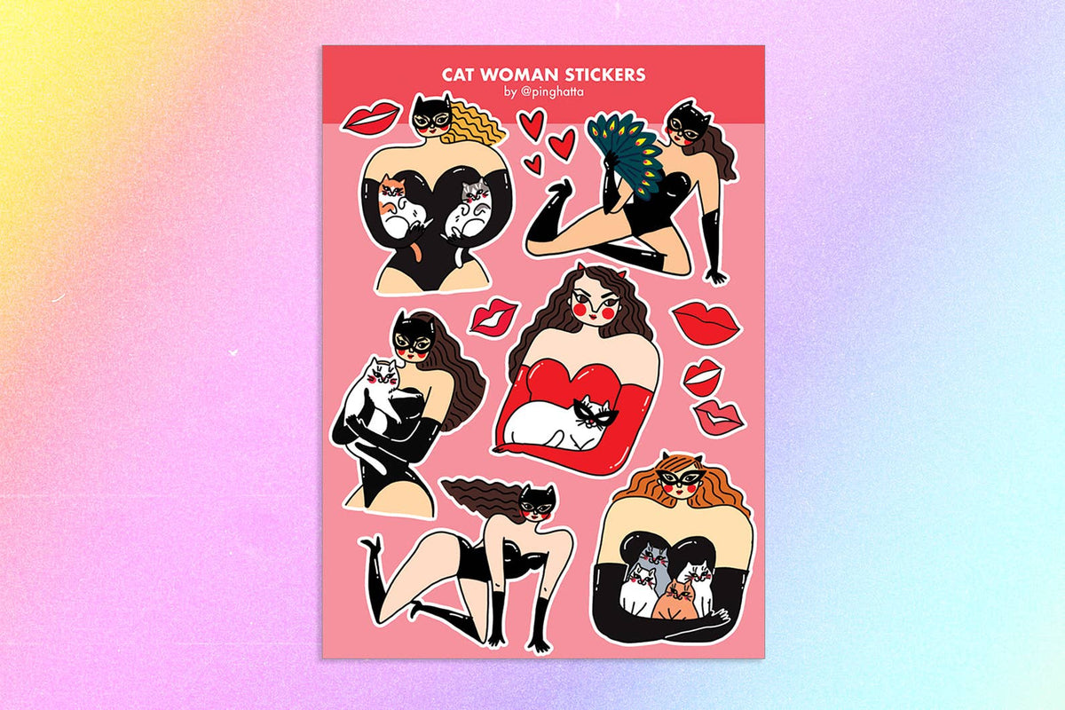 Cat Sticker Sheets: Sad Cats