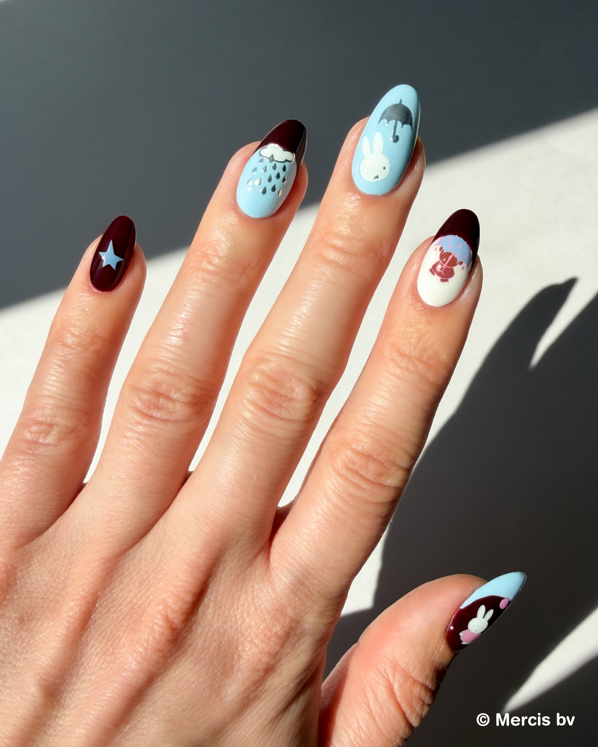 Nail Art Stickers - MIFFY'S RAINY DAY