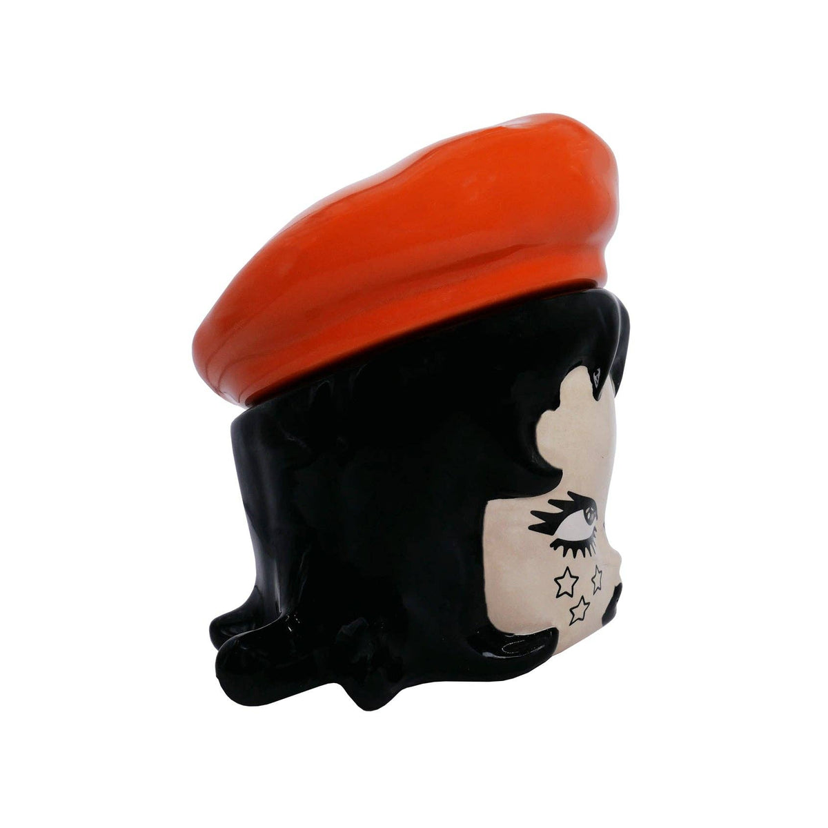Ramona Ceramic Storage Jar: Red Beret