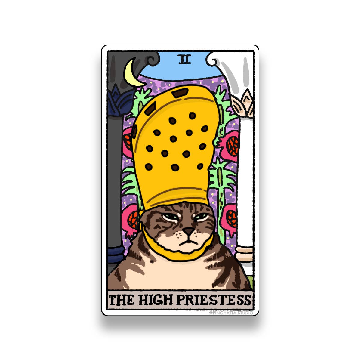 Tarot Cat Meme Die-cut Stickers: The Lovers