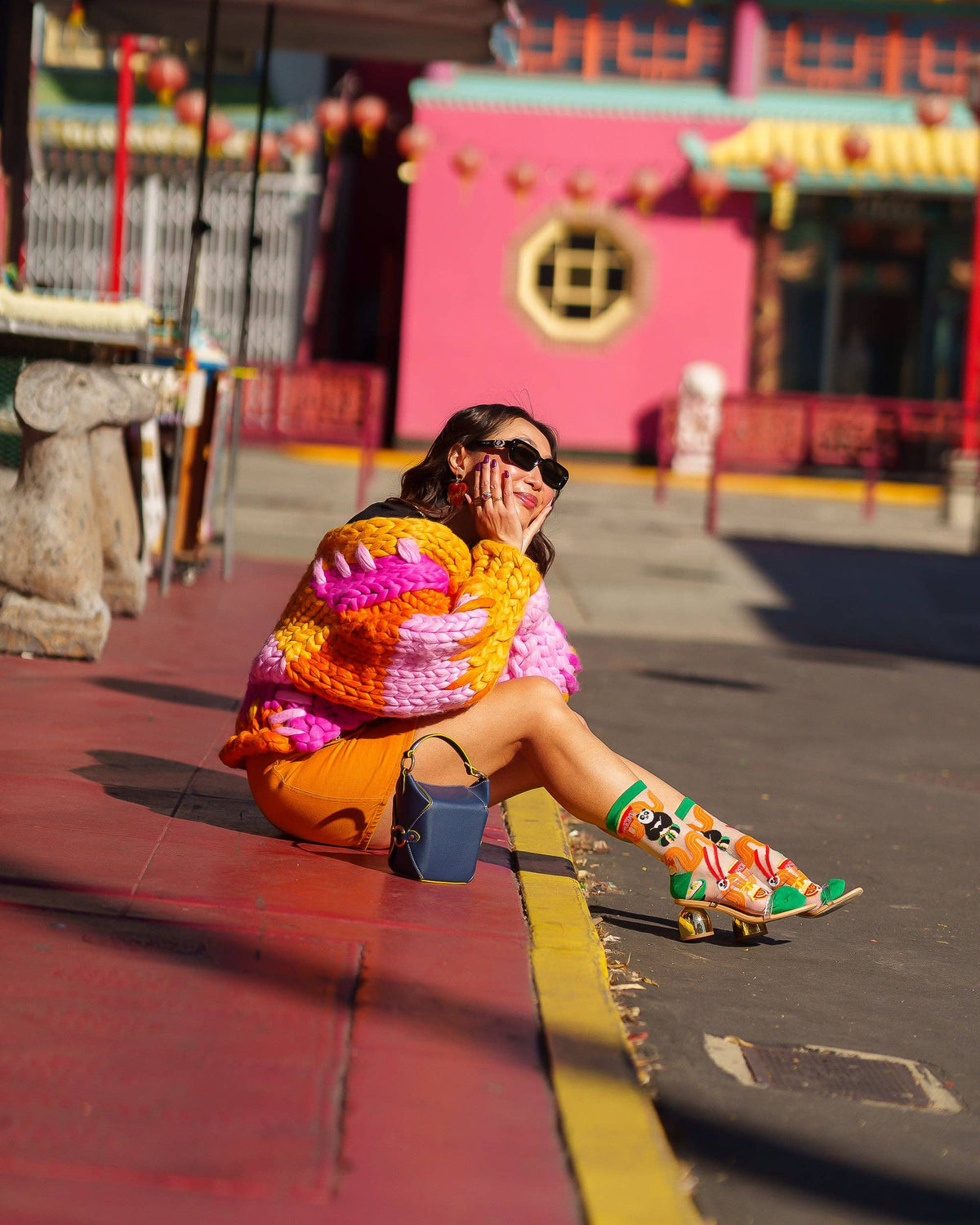 Kung Fu Panda Shimmer Sheer Crew Sock